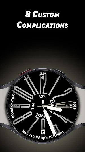 Stretch Analog - Watch face Screenshot 3