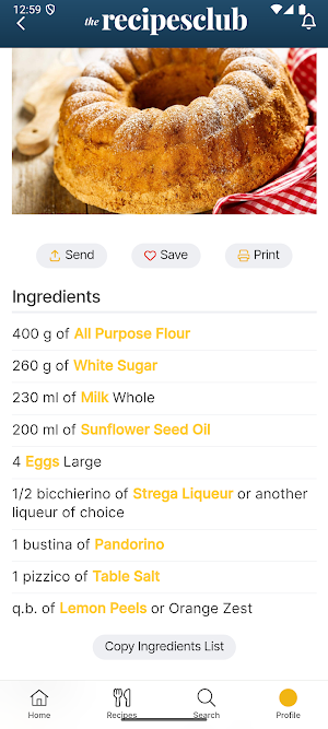 The Recipes Club Screenshot 1