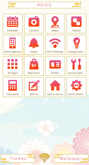 Mt. Fuji & Flowers Theme +HOME Screenshot 1