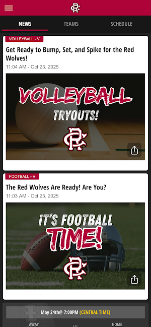 Cedar Ridge Athletics Screenshot 1