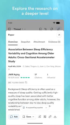 Consensus: AI for Research Screenshot 1