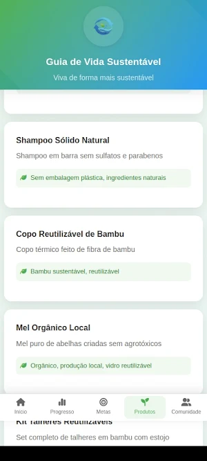 Guia de Vida Sustentável Screenshot 2