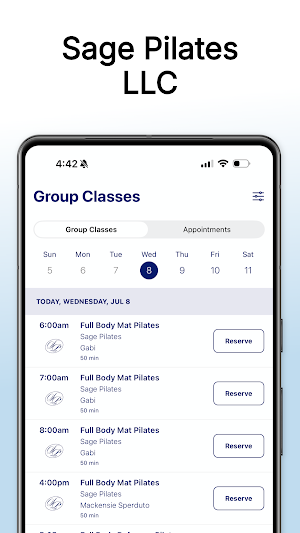 Sage Pilates LLC Screenshot 2