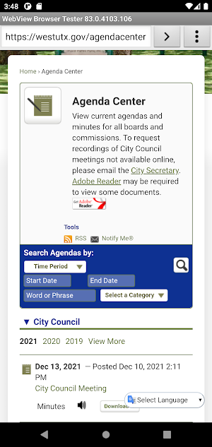 MYWestU Screenshot 1