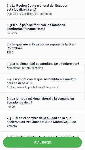 Test Ciudadanía Ecuatoriana Screenshot 1