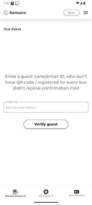 Samaaro: Reception Dashboard Screenshot 2