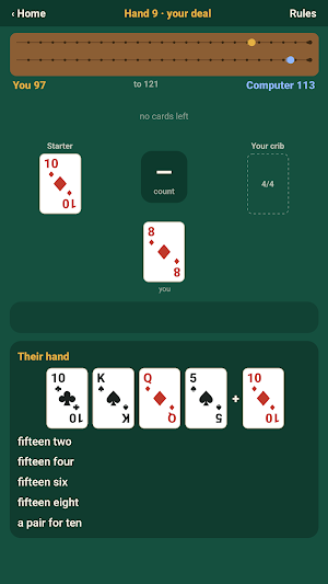 Cribbage: Learn & Play Offline Screenshot 1