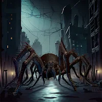 Scary Spider Monster Train
