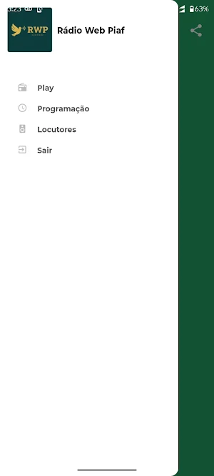 Rádio Web Piaf Screenshot 1