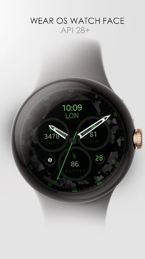 Dream 34 camo analog watchface Screenshot 0