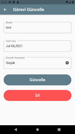 Yapılacaklar Listesi Screenshot 1