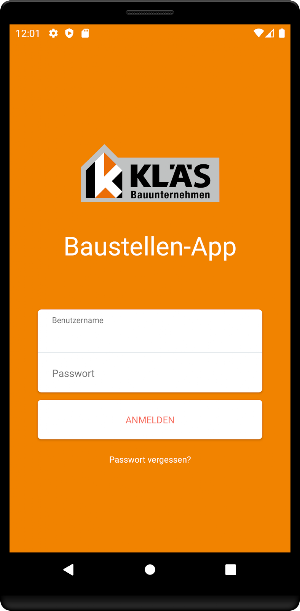 Baustellen-App Kläs Screenshot 0