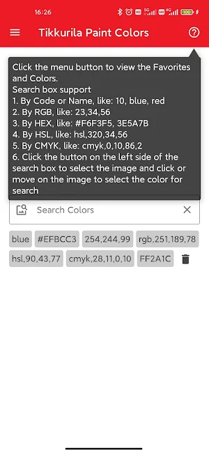 Tikkurila Paint Colors Screenshot 0