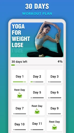 Yoga for Weight Loss - Daily Yoga Workout Plan Screenshot 0