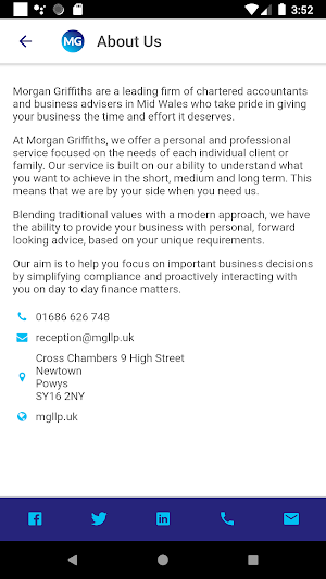 Morgan Griffiths Accountants Screenshot 1