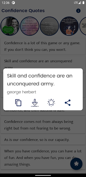 Confidence Quotes and Sayings Screenshot 1