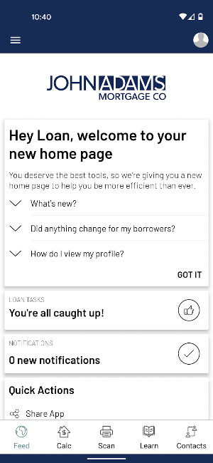 Loop by John Adams Mortgage Screenshot 0