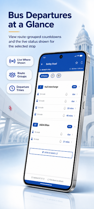 Leeds Bus & Train: Live Times Screenshot 1