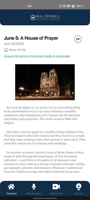 Criswell Sermon Library Mobile Screenshot 2