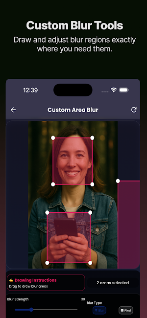 PrivacyBlurring Pro: Face Blur Screenshot 3