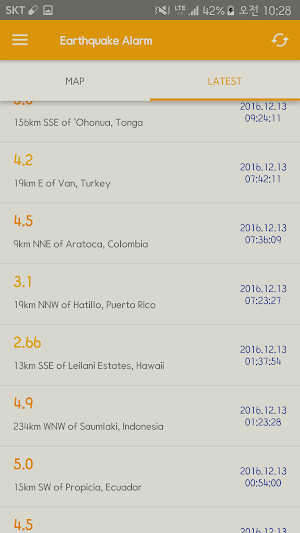 Earthquake Alarm Screenshot 3