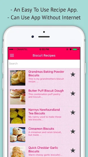Biscuit Recipes - Offline Easy Biscuit Recipe Screenshot 0