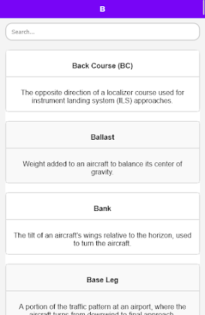 Aviation Dictionary Screenshot 2