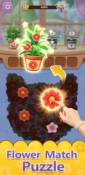 Flower Match Puzzle Screenshot 0