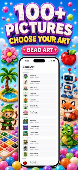 Bead Art: Mosaic Puzzles Screenshot 0