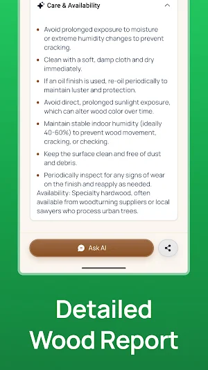 Wood Identifier: Lumber ID Screenshot 2