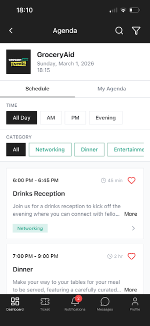 GroceryAid Event App Screenshot 0