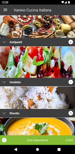 Vanino Cucina Italiana Screenshot 2