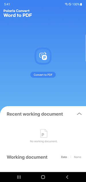 Polaris Convert Word to PDF Screenshot 0