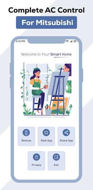 Smart AC Remote for Mitsubishi Screenshot 0