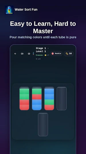 Water Sort Fun: Color Puzzle Screenshot 1