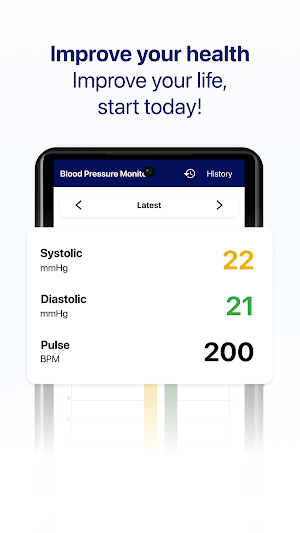 Blood Pressure Tracker App Screenshot 2