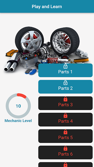 Car parts Quiz Game Screenshot 0