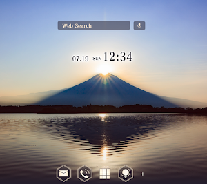Mt. Fuji Sunrise Theme +HOME Screenshot 0