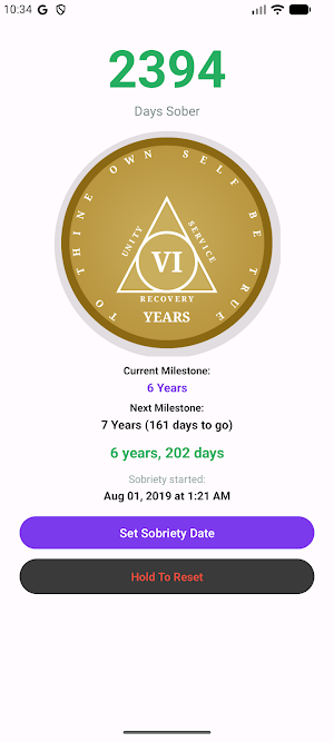 Simple Sobriety Tracker Screenshot 3