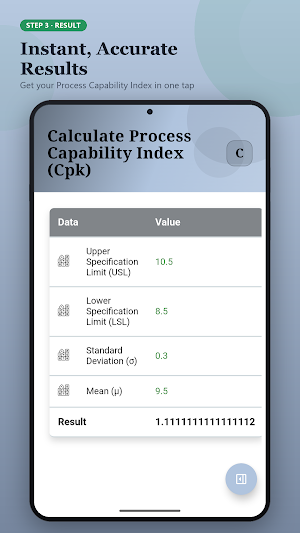 CPK Calculator Screenshot 0