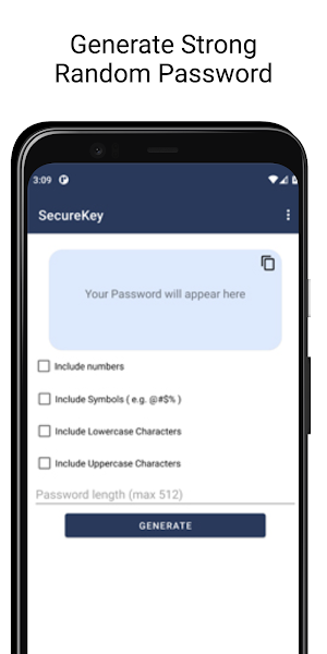 SecureKey : Generate password Screenshot 0