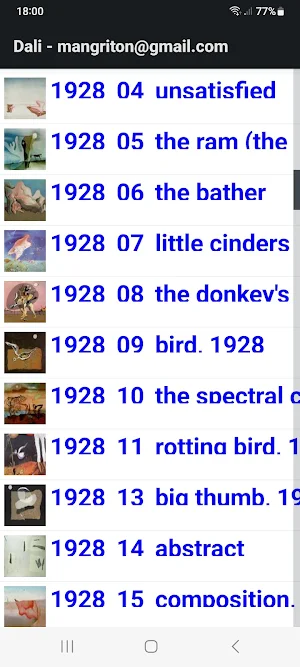 Dali - 1000 paintings Screenshot 3