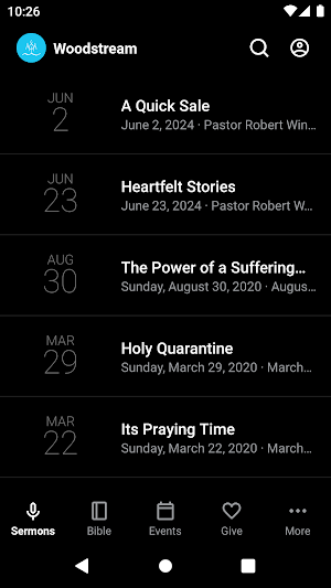 Woodstream Church Screenshot 0