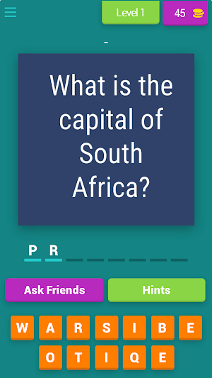 TRIVIA SOUTH AFRICA Screenshot 0