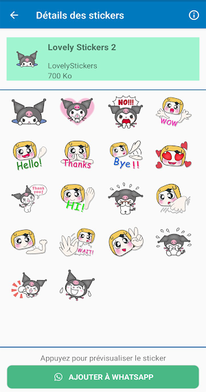 Stickers Kuromi - WASticker Screenshot 2