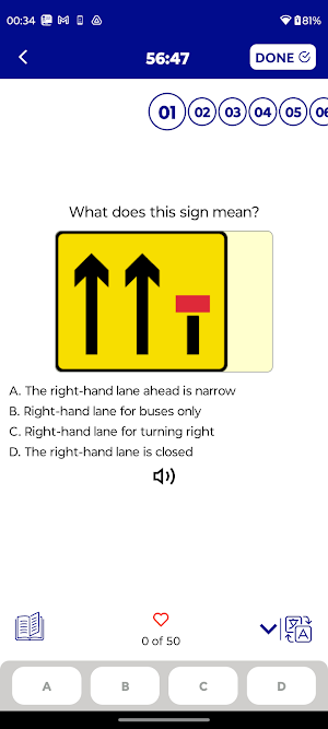 Driving Theory Practice Kit Screenshot 2