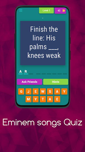 EMINEM: SONGS QUIZ Screenshot 0