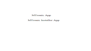 MTronic Installer Screenshot 0