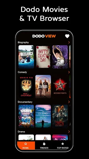 Dodo Movies & TV Browser Screenshot 1