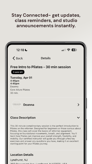 Core Allure Pilates Screenshot 3